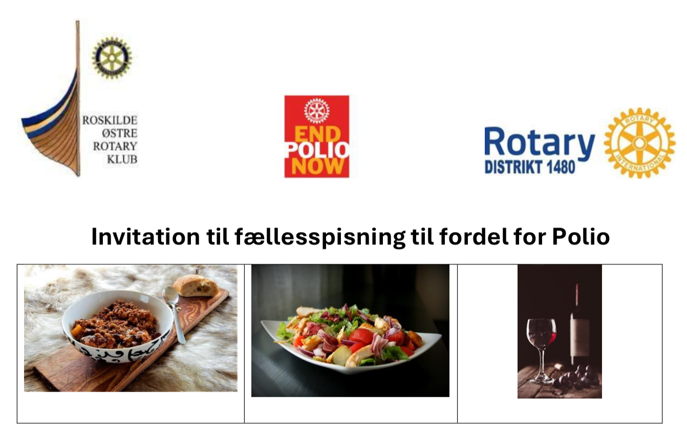 Fællesspisning til fordel for Polio